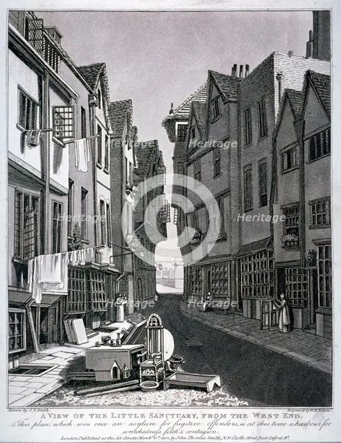 Little Sanctuary, Westminster, London, 1807. Artist: William Fellows