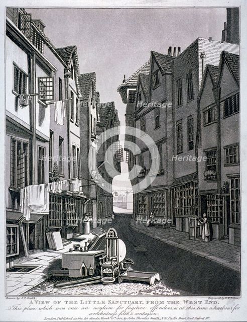 Little Sanctuary, Westminster, London, 1807. Artist: William Fellows