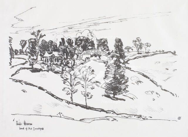 Little School-house, Land of Nod., 1918. Creator: Frederick Childe Hassam.