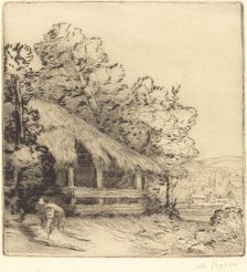 Little Shelter (Le petit hangar). Creator: Alphonse Legros