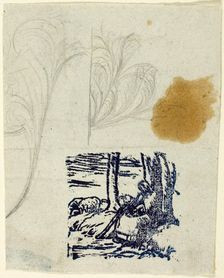 Little Shepherdess, Seated, n.d. Creator: Jean Francois Millet