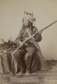 Little, the instigator of Indian Revolt at Pine Ridge, 1890, 1891. Creator: John C. H. Grabill