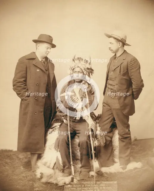 Little, the instigator of Indian Revolt at Pine Ridge, 1890, 1891. Creator: John C. H. Grabill.