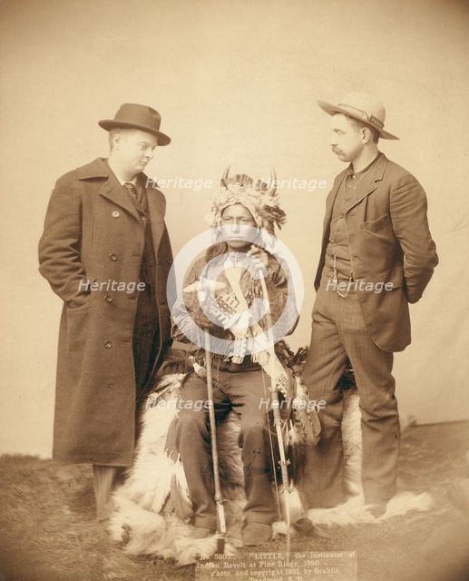 Little, the instigator of Indian Revolt at Pine Ridge, 1890, 1891. Creator: John C. H. Grabill.
