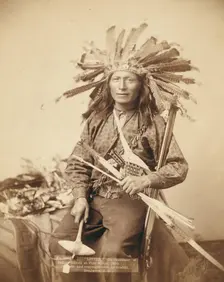 Little, the instigator of Indian Revolt at Pine Ridge, 1890, 1891 Creator: John C. H. Grabill