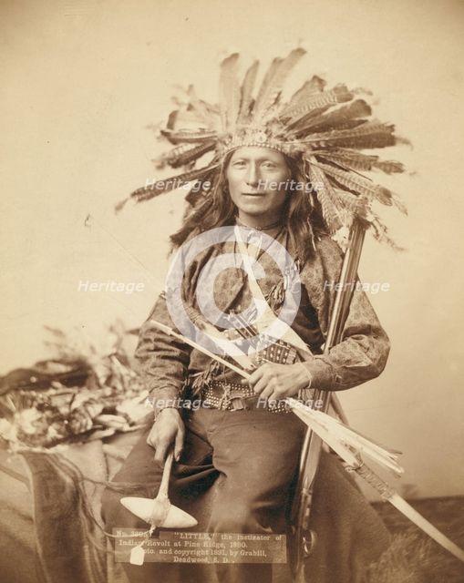 Little, the instigator of Indian Revolt at Pine Ridge, 1890, 1891 Creator: John C. H. Grabill.