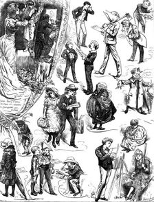 Little Tommy's Christmas Tableaux Vivants, drawn by Harry Furniss, 1883. Creator: Joseph Swain