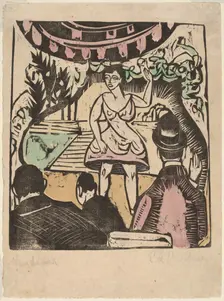 Little Variety Act with Singer. Creator: Ernst Kirchner