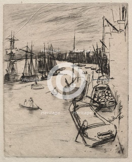 Little Wapping, 1861. Creator: James McNeill Whistler (American, 1834-1903).