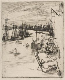Little Wapping (The Little Rotherhithe), 1861. Creator: James Abbott McNeill Whistler