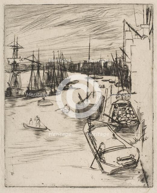 Little Wapping (The Little Rotherhithe), 1861. Creator: James Abbott McNeill Whistler.