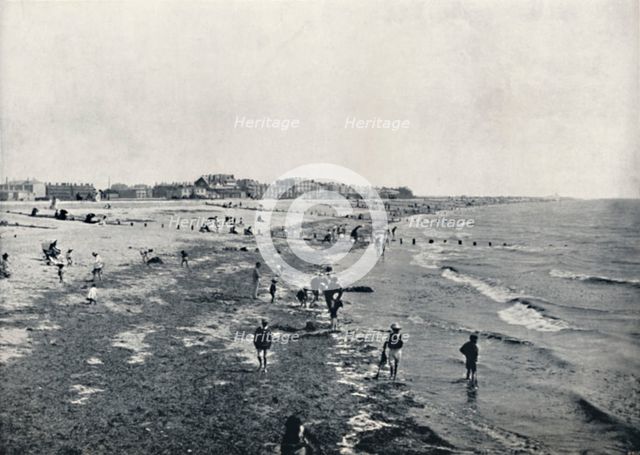 'Littlehampton - Paddling at Low Water', 1895. Artist: Unknown.