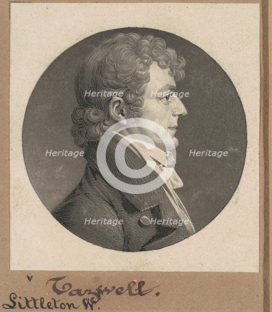 Littleton Waller Tazewell, 1808. Creator: Charles Balthazar Julien Févret de Saint-Mémin.