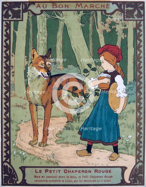 'Litttle Red Riding Hood', 19th century. Artist: Unknown