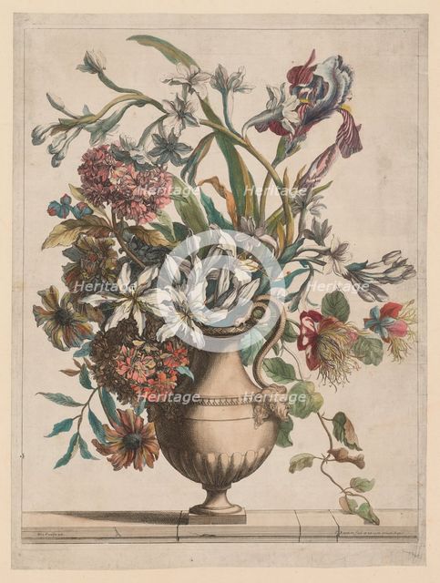 Liure de Toutes Sortes de fleurs daprès nature: Vase of Flowers. Creator: Jean-Baptiste I Monnoyer (French, c. 1636-1699).