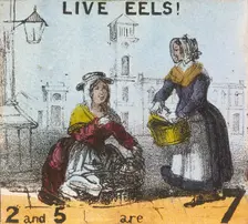 Live Eels! Cries of London, c1840. Artist: TH Jones