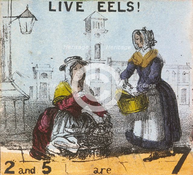 'Live Eels!', Cries of London, c1840. Artist: TH Jones