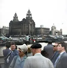 Liver Building and Port of Liverpool Building, Liverpool, c1955. Creator: Arthur Charles Kirby Ware
