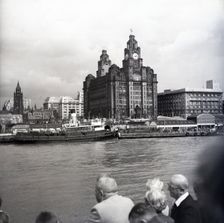 Liver Building, Liverpool, c1955. Creator: Arthur Charles Kirby Ware