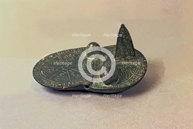 Liver of the omens, bronze piece.