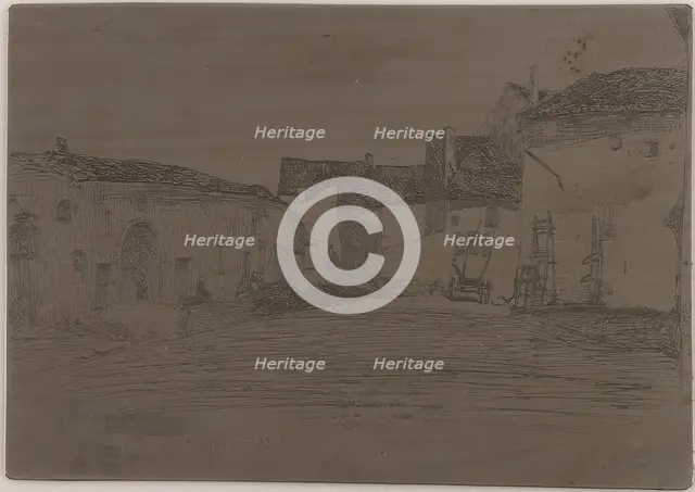 Liverdun. One of the Twelve Etchings from Nature, 1858. Creator: James Abbott McNeill Whistler.