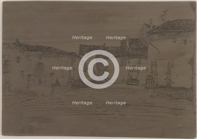 Liverdun. One of the Twelve Etchings from Nature, 1858. Creator: James Abbott McNeill Whistler.