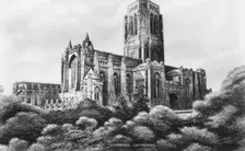Liverpool Cathedral, Liverpool, Merseyside, early 20th century