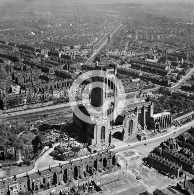 Liverpool Cathedral, Merseyside, May 1949. Artist: Aerofilms.