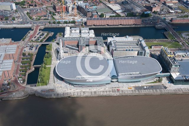 Liverpool Echo Arena and Wapping Dock, Liverpool, 2015. Creator: Historic England.