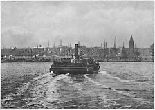 Liverpool, from the Mersey c1896. Artist: Valentine & Sons