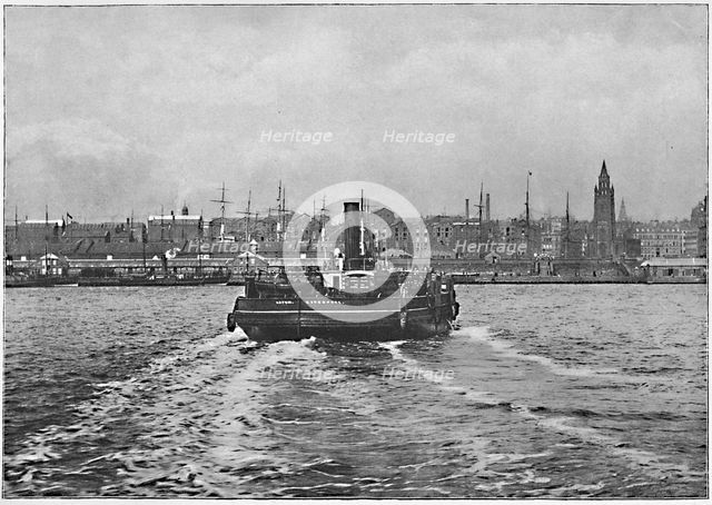 'Liverpool, from the Mersey', c1896. Artist: Valentine & Sons.