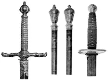 Liverpool's swords and wooden staves, 1910