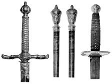 Liverpool's swords and wooden staves, 1910