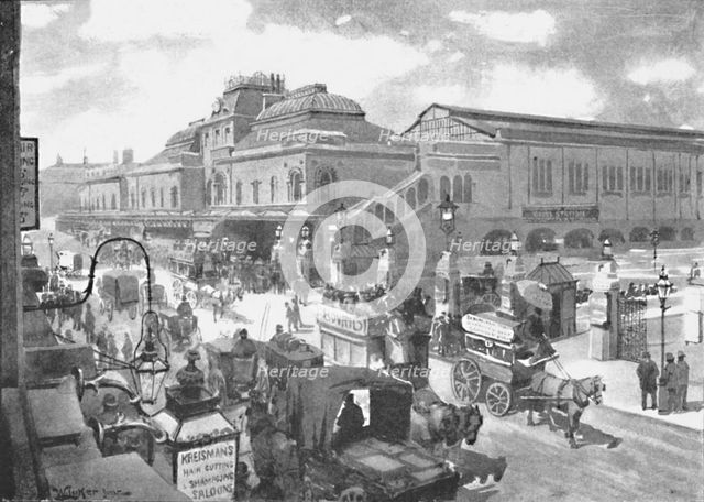 'Liverpool Street Station', 1891. Creator: William Luker.