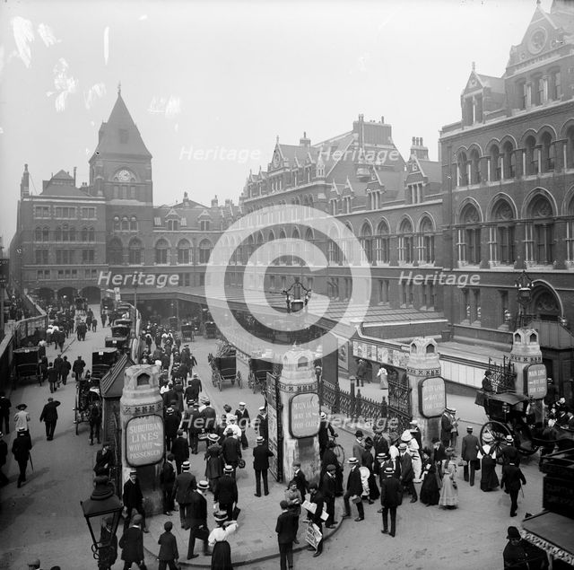 Liverpool Street Station, London, from the south-east, c1905. Artist: Unknown