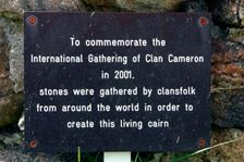 Living cairn, Clan Cameron Museum, Achnacarry, near Spean Bridge, Highland, Scotland