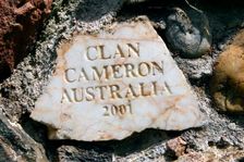 Living cairn, Clan Cameron Museum, Achnacarry, near Spean Bridge, Highland, Scotland