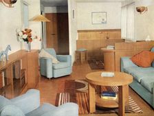 Living-room by Bird Iles Ltd., London 1937. Creator: Unknown