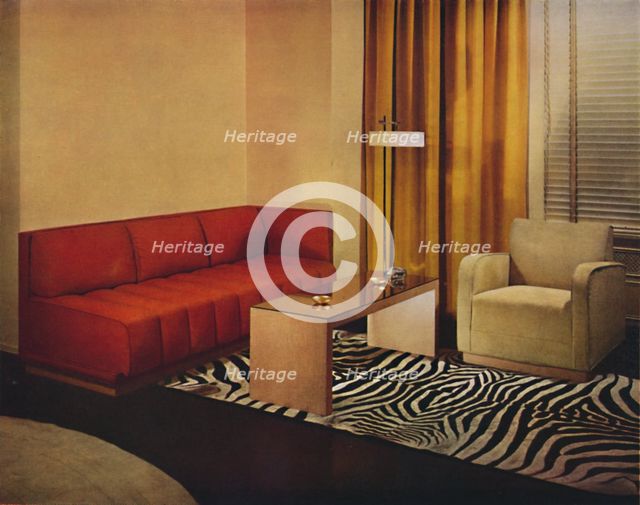 'Living-Room by Walter Dorwin Teague', 1939. Artist: Unknown.