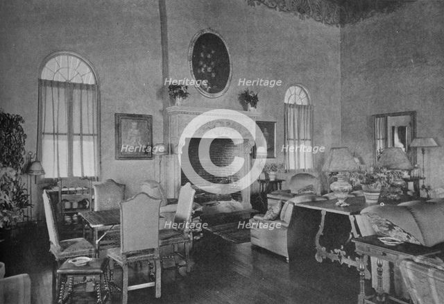 Living room, Gulf Stream Golf Club, Palm Beach, Florida, 1925. Artist: Unknown.