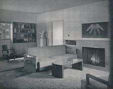 Living room designed by Honor Easton and Alyne Whalen in a house in Los Angeles 1942