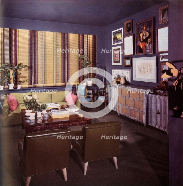 'Living-room in an apartment designed by William Pahlmann', 1949. Creator: Unknown.