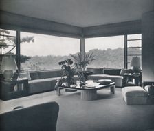 Living-room in Miss Patricia Detring's house in Bel Air, California c1945