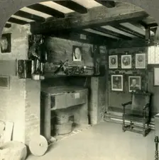 Living Room in Shakespeare's House, Stratford-on-Avon, England. c1930s. Creator: Unknown