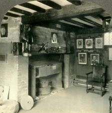 Living Room in Shakespeare's House, Stratford-on-Avon, England. c1930s. Creator: Unknown
