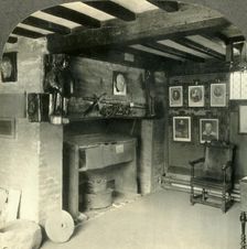 Living Room in Shakespeare's House, Stratford-on-Avon, England. c1930s. Creator: Unknown