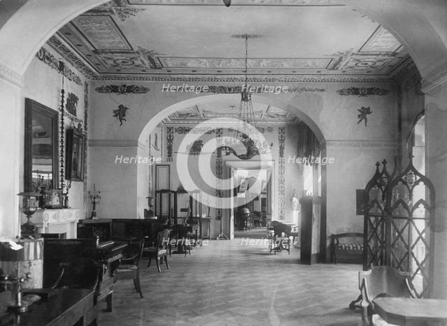 Living room in the Maryino Manor house, Early 1920s. Artist: Anonymous  