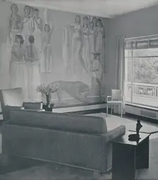 Living room in the Cafritz residence in Georgetown, Nr. Washington D.C. 1942