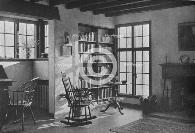 Living room - stucco cottage at Bronxville, New York, 1925. Artist: Unknown.