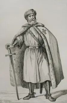Livonian Brother of the Sword, 1839. Creator: Augustin François Lemaitre